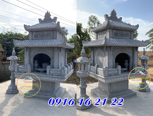 Cây hương thờ thần linh thổ địa thần rừng bằng đá ở Hà giang 23