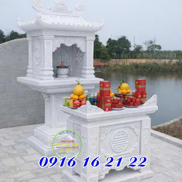 Mẫu am miếu cây hương bằng đá trắng thờ Mẫu Mẫu am miếu cây hương bằng đá trắng thờ Mẫu
