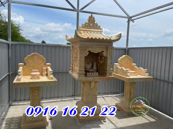 Mẫu am miếu cây hương bằng đá vàng thờ Mẫu Mẫu am miếu cây hương bằng đá vàng thờ Mẫu