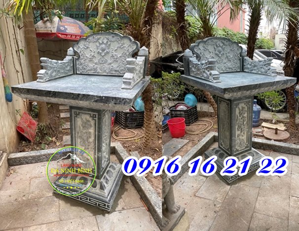 Mẫu am miếu cây hương bằng đá xanh đen thờ Mẫu Mẫu am miếu cây hương bằng đá xanh đen thờ Mẫu