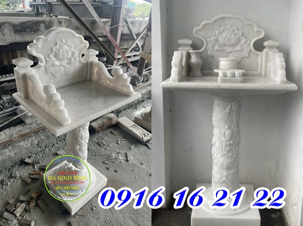 Mẫu cây hương đá trắng thờ thần linh ở Lai Châu giá rẻ