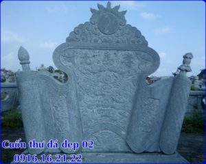 Mẫu cuốn thư đá 02