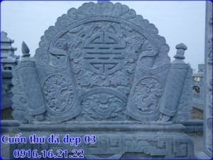 Mẫu cuốn thư đá 03