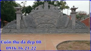 Mẫu cuốn thư đá 08