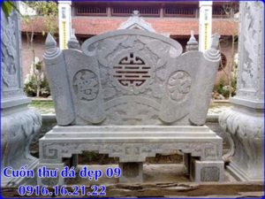 Mẫu cuốn thư đá 09