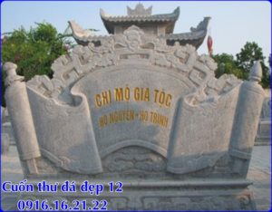 Mẫu cuốn thư đá 12