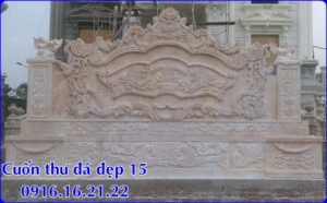 Mẫu cuốn thư đá 15