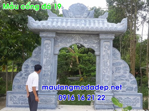 Cổng nhà thờ họ bằng đá 19