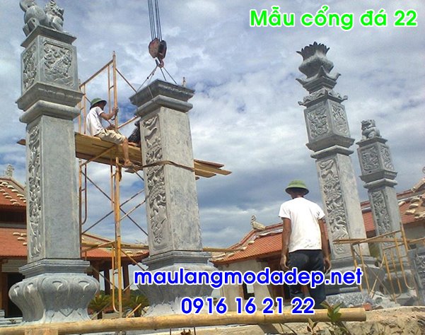 Cổng nhà thờ họ đẹp bằng đá 22