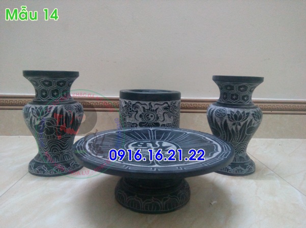 Bộ bát nhang bằng đá 14