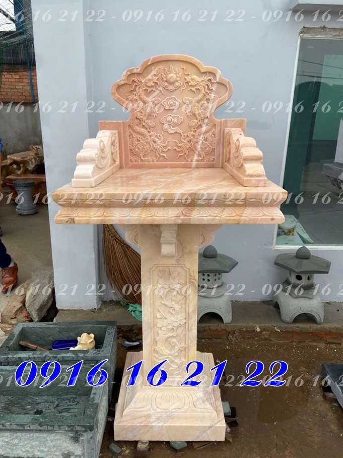 Bàn thiên địa ngoài trời đẹp bằng đá vàng 02 Bàn thiên địa ngoài trời đẹp bằng đá vàng 02