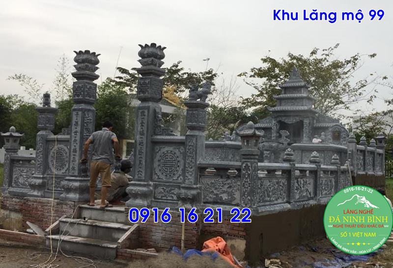 Các mẫu lăng mộ đẹp gia đình xây đẹp bằng đá bán tại cát hải 99