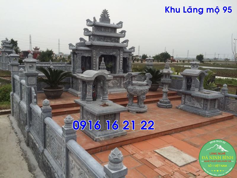 Các mẫu lăng mộ đẹp gia đình xây đẹp bằng đá tại hồng bàng 95