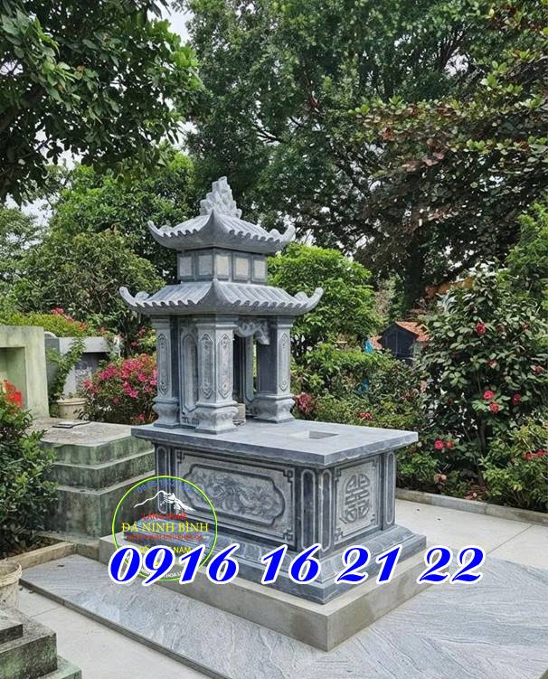 Hình ảnh 25 mẫu mộ hai mái bằng đá Thanh Hóa đẹp nhất hiện nay