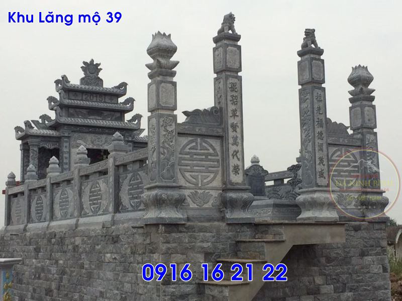 Mẫu khu lăng mộ đá ninh bình xây đẹp bằng đá tại bình thuận 39