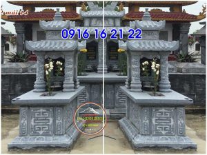 Mẫu mộ đá đẹp ninh bình có mái che đẹp ninh vân