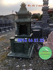 Mẫu mộ đá xanh có mái che thiết kế đẹp mộ đá xanh thanh hóa