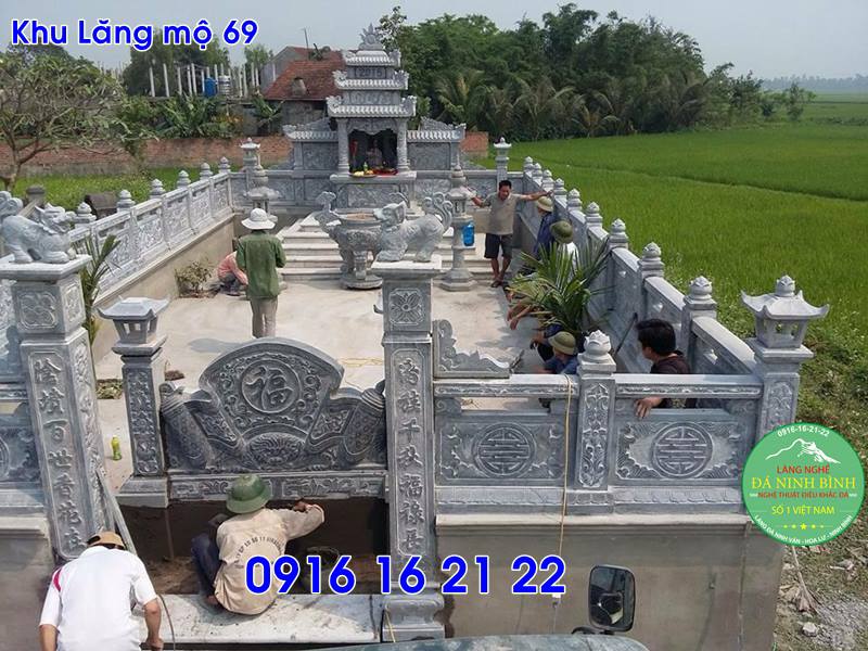 Những mẫu lăng mộ xây đẹp giá rẻ bằng đá bán tại phú thọ 69