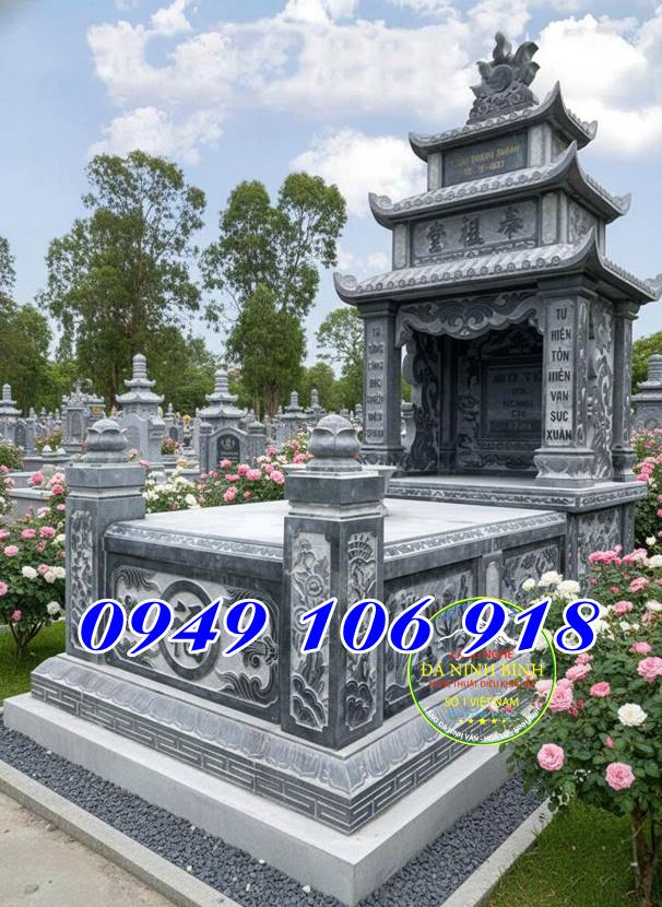 Mẫu ngôi mộ đẹp có mái che ba mái - 16 mẫu ngôi mộ đẹp có mái che đẹp nhất năm 2020