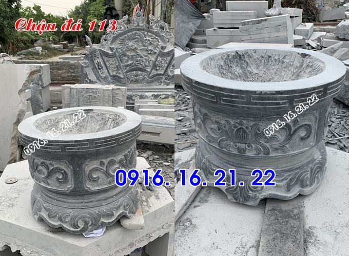 21 mẫu chậu tiểu cảnh bằng đá thiết kế đẹp hình tròn