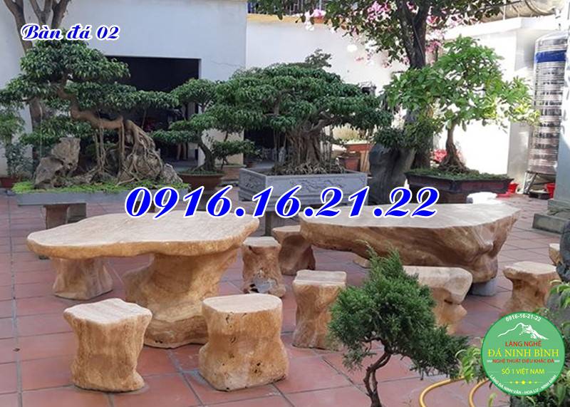 Bàn ghế đá 02