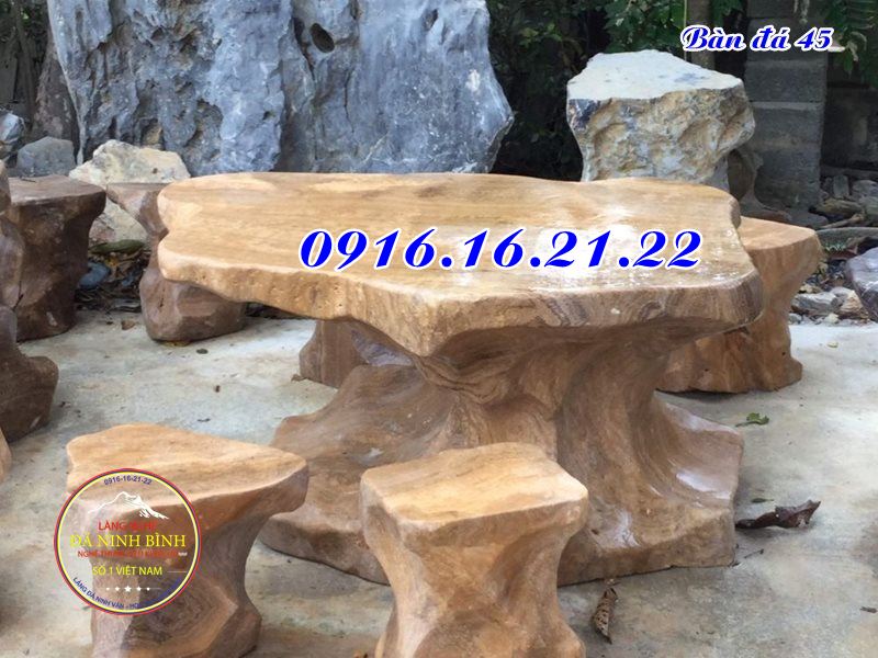 Bàn ghế đá tự nhiên giá rẻ 45