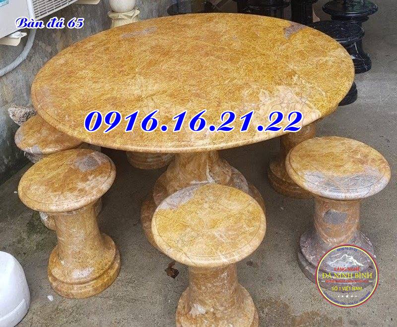 Bộ bàn ghế đá tự nhiên 65