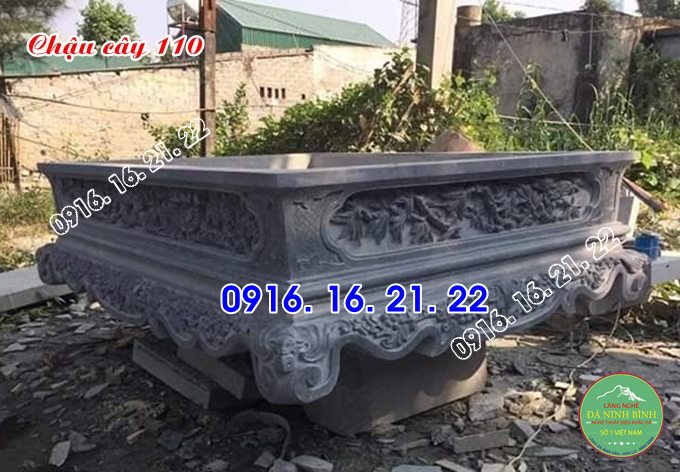 Chậu cây cảnh đá trồng bonsai bằng đá đẹp 110