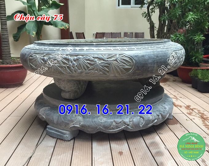 Chậu đá hình tròn