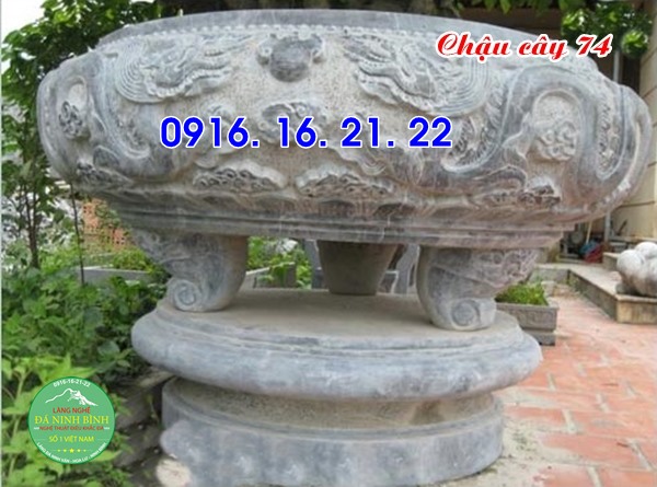Mẫu chậu tiểu cảnh bằng đá hình tròn thiết kế đẹp giá rẻ nhất năm 2020