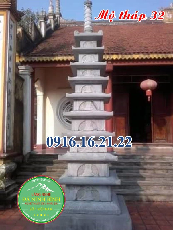 Mẫu mộ tháp đá 32