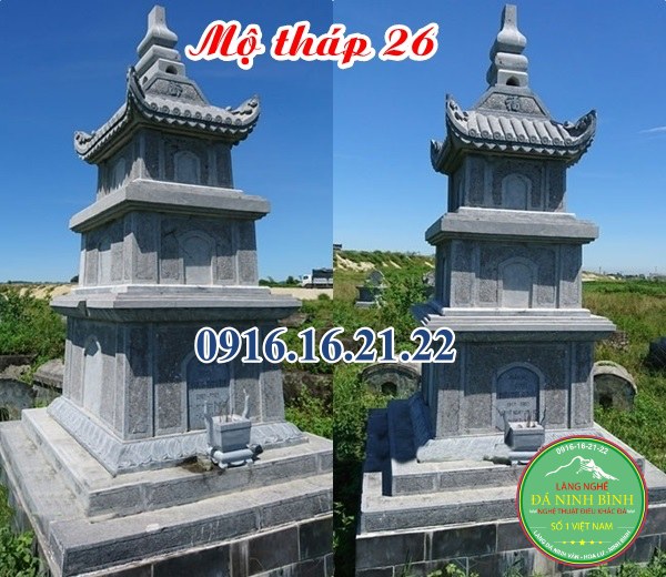 Mộ tháp đá đẹp 26 Mộ tháp đá đẹp 26