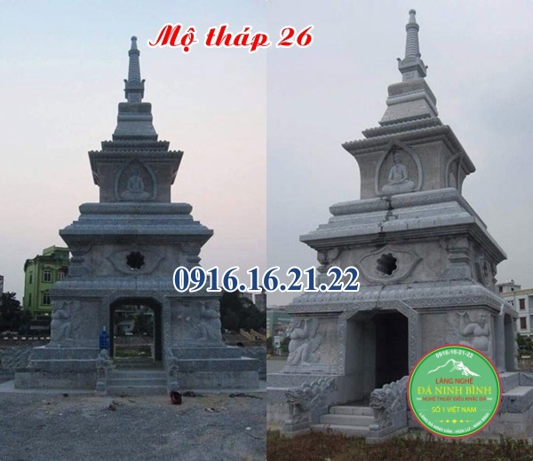 Mộ tháp đá đẹp 26 Mộ tháp đá đẹp 26