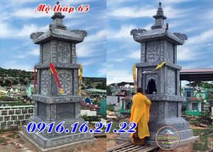 Mộ tháp phật giáo bằng đá đẹp 65