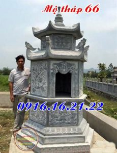 Mộ tháp phật giáo bằng đá đẹp 66