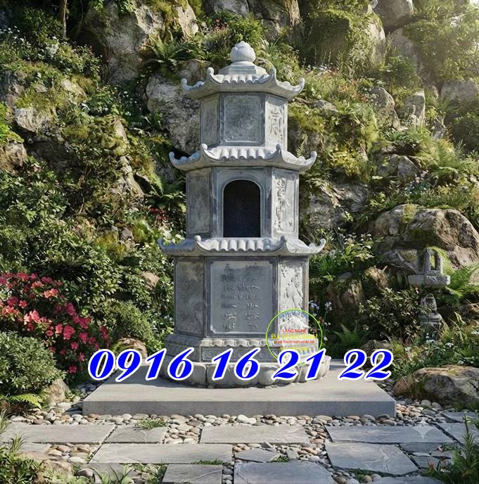 Tháp mộ lục giác bằng đá mộ tháp đá - những mẫu mộ tháp bằng đá đẹp nhất hiện nay Tháp mộ lục giác bằng đá mộ tháp đá - những mẫu mộ tháp bằng đá đẹp nhất hiện nay