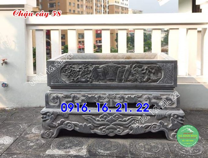 Mẫu chậu đá trồng cây đẹp 58 Mẫu chậu đá trồng cây đẹp 58