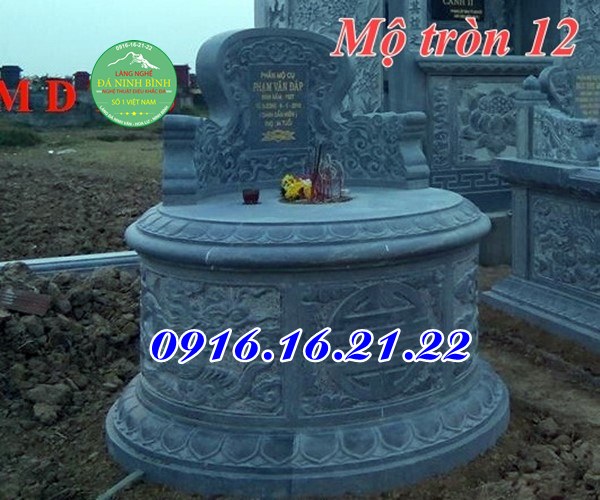 Mẫu mộ đá tròn 12 Mẫu mộ đá tròn