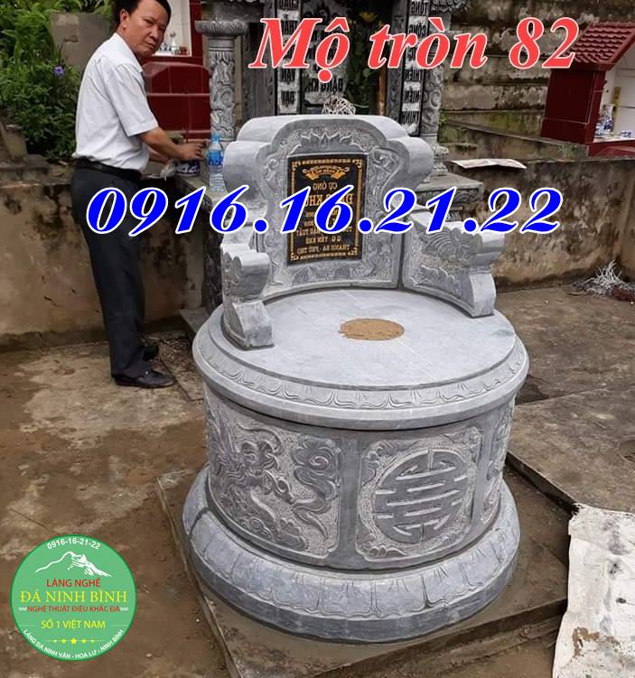 Mẫu mộ đá tròn đẹp 82