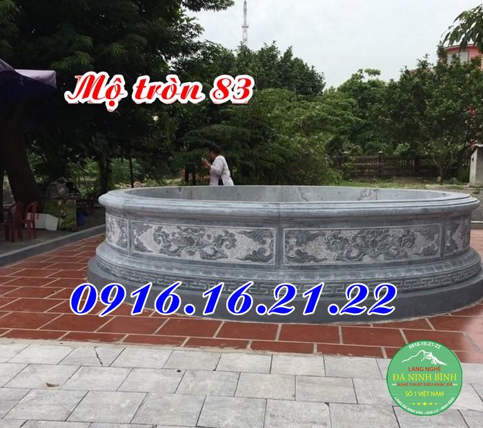 Mẫu mộ đá tròn đẹp 83
