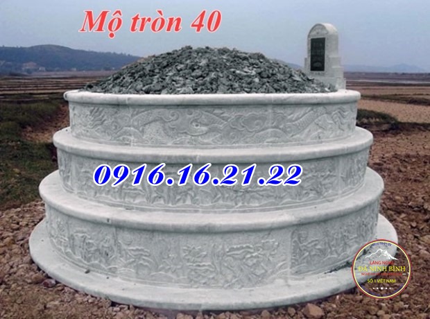 Mẫu mộ tròn bằng đá 40 Mẫu mộ tròn bằng đá 40