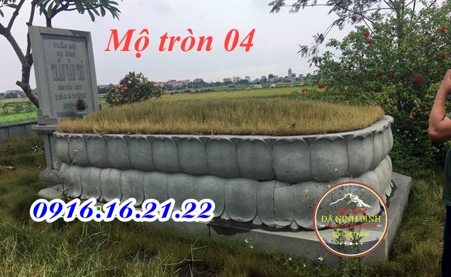 Mẫu mộ tròn xây gạch 