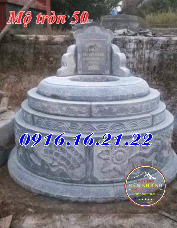 Mẫu mộ xây tròn đẹp 50