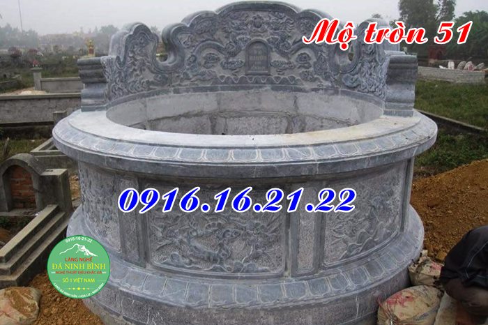 Mẫu mộ xây tròn đẹp 51