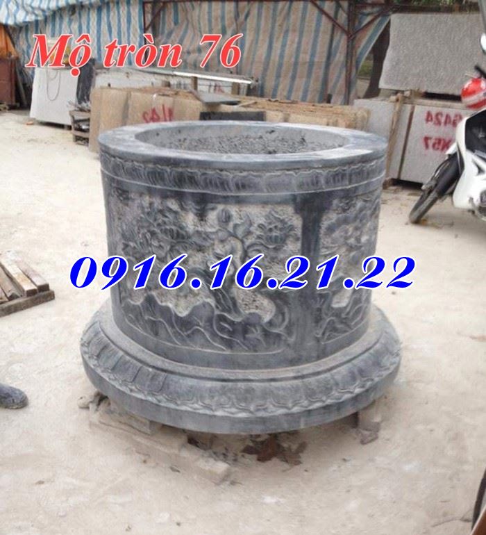 Mộ đá phong thuỷ tròn đẹp 76