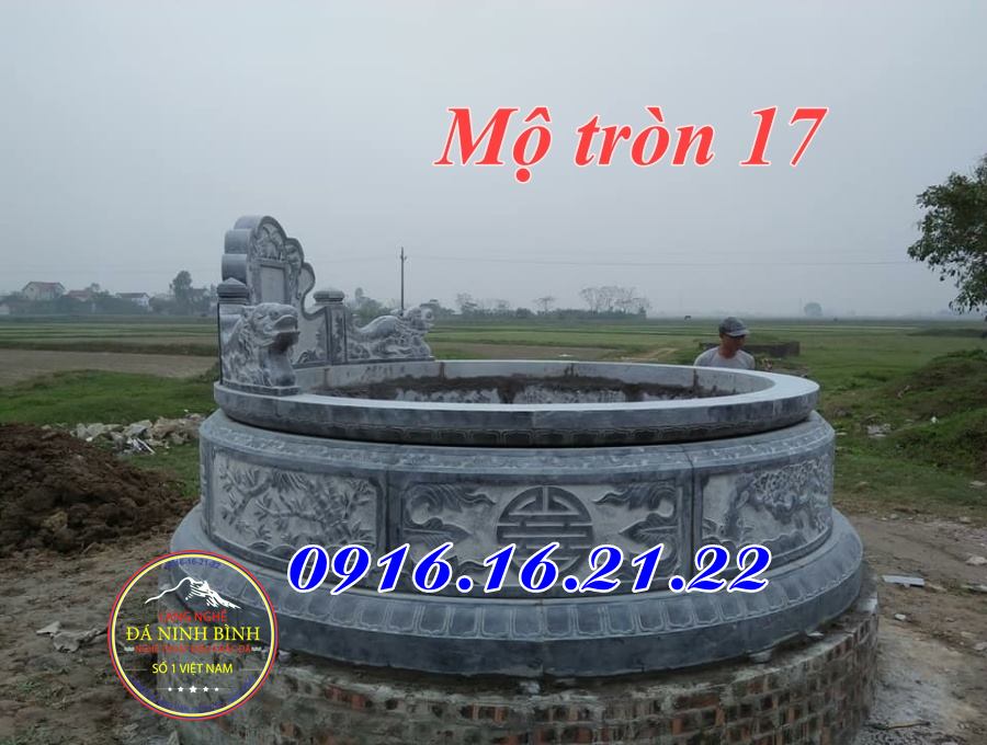 Mộ đá tròn đẹp 17