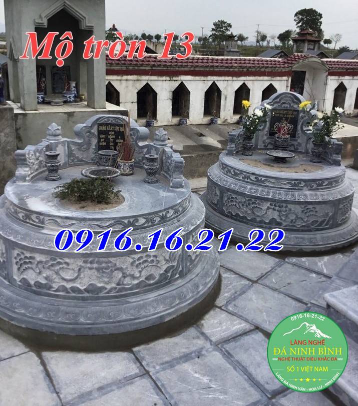 Xây mộ hình tròn đẹp 