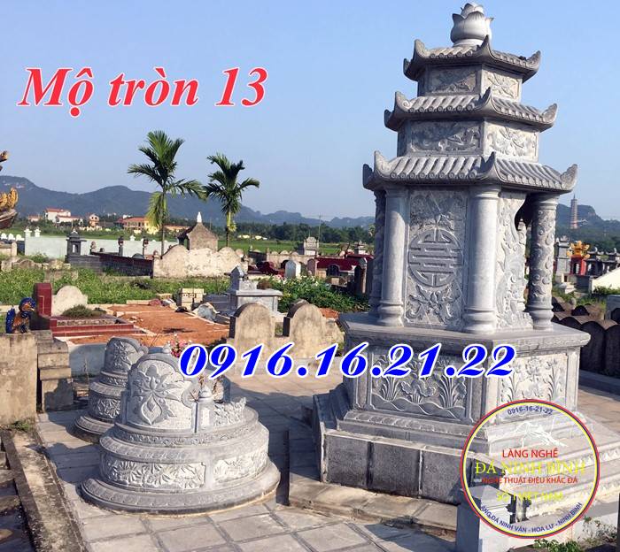 Xây mộ hình tròn đẹp 