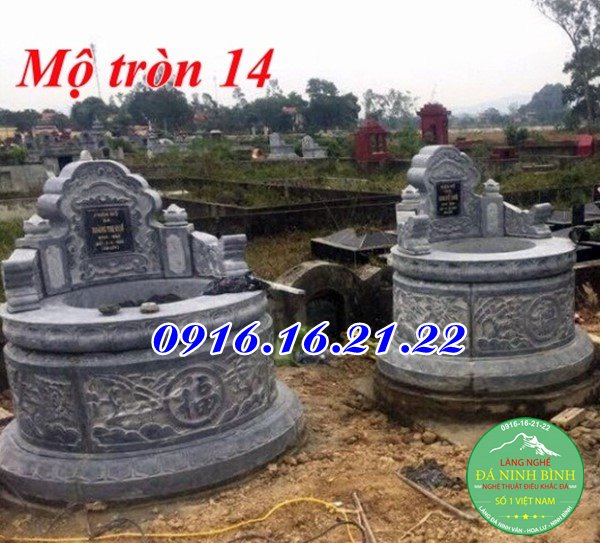 Xây mộ hình tròn đẹp 14