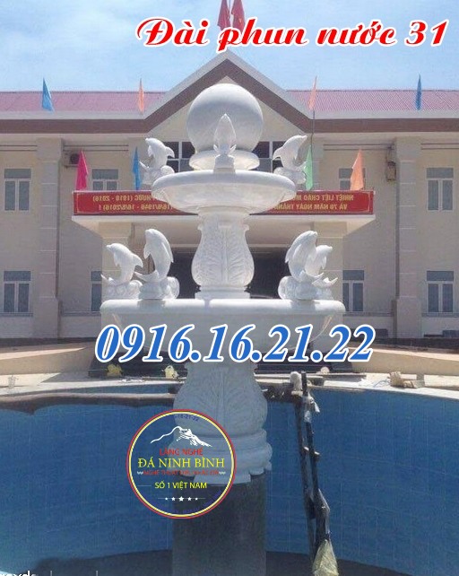 Mẫu đài phun nước bằng đá sân vườn giúp mang lại tài lộc 31